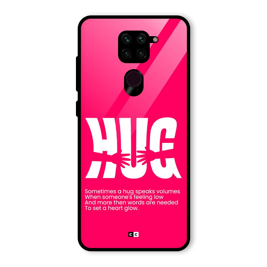 Hug Speaks Glass Back Case for Redmi Note 9