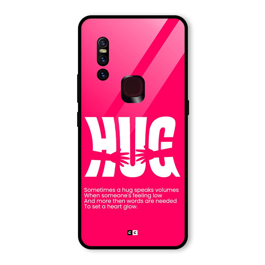 Hug Speaks Glass Back Case for Vivo V15