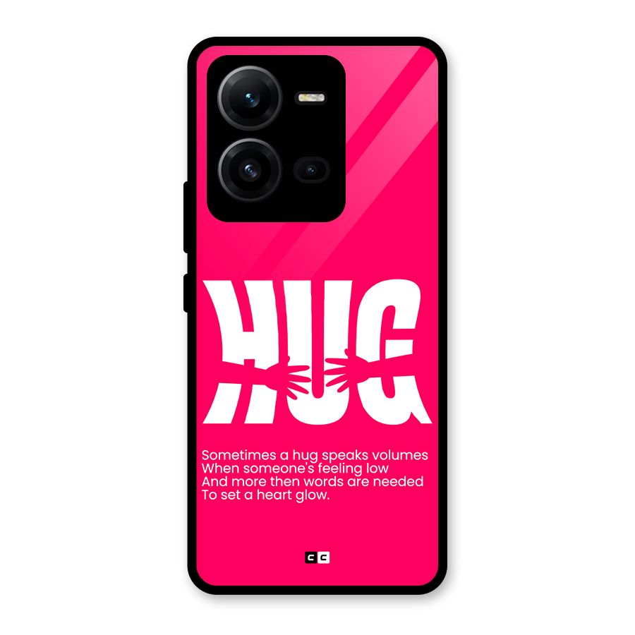 Hug Speaks Glass Back Case for Vivo V25