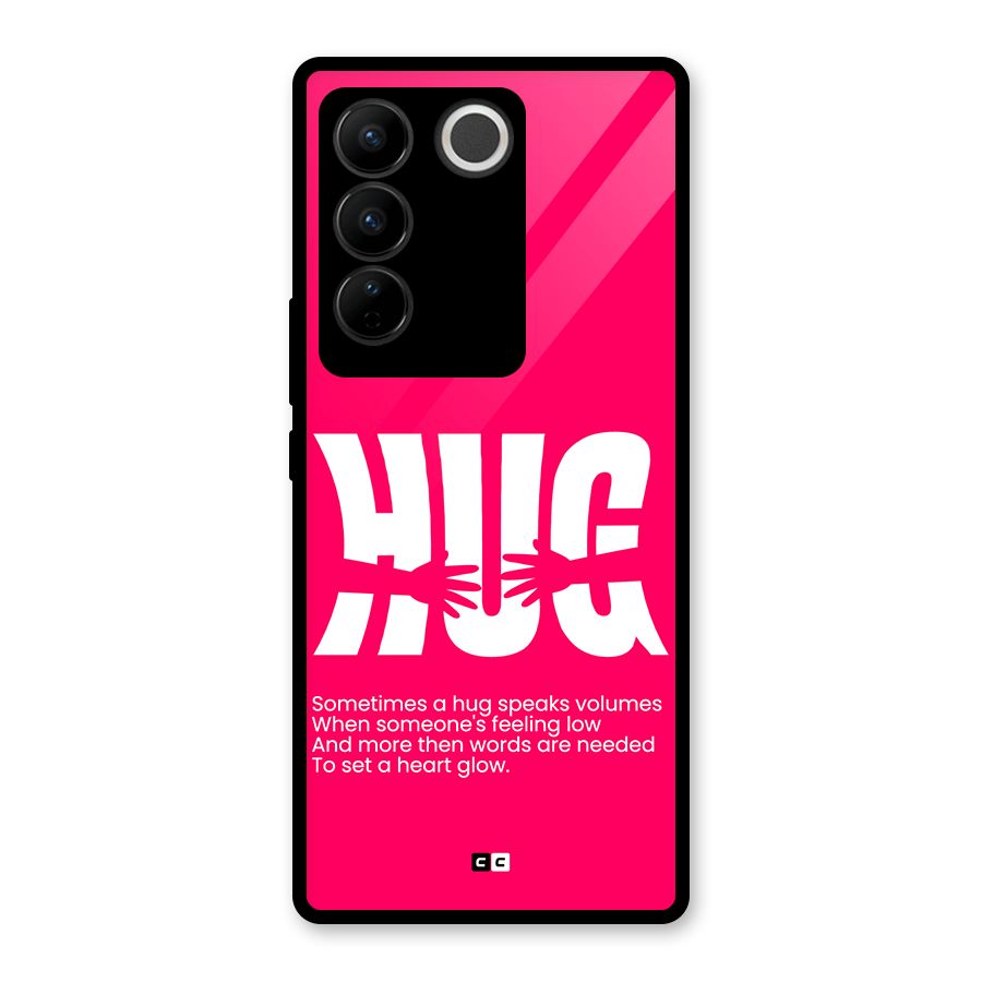 Hug Speaks Glass Back Case for Vivo V27
