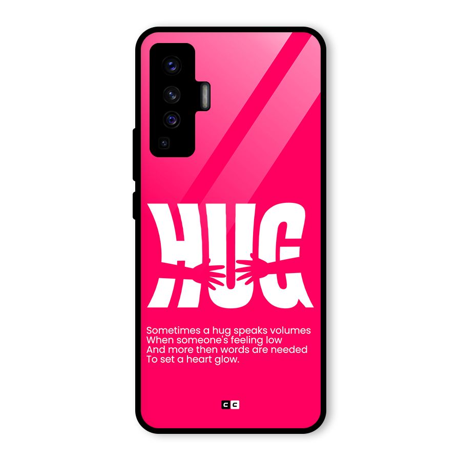 Hug Speaks Glass Back Case for Vivo X50