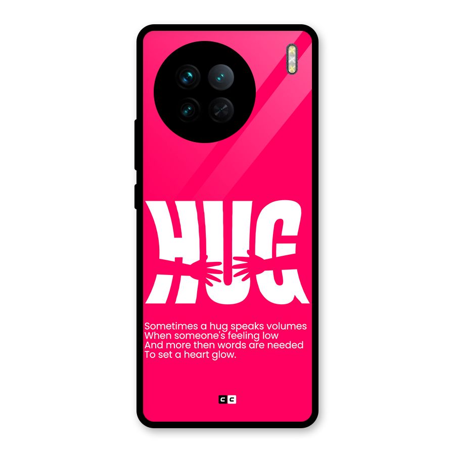 Hug Speaks Glass Back Case for Vivo X90