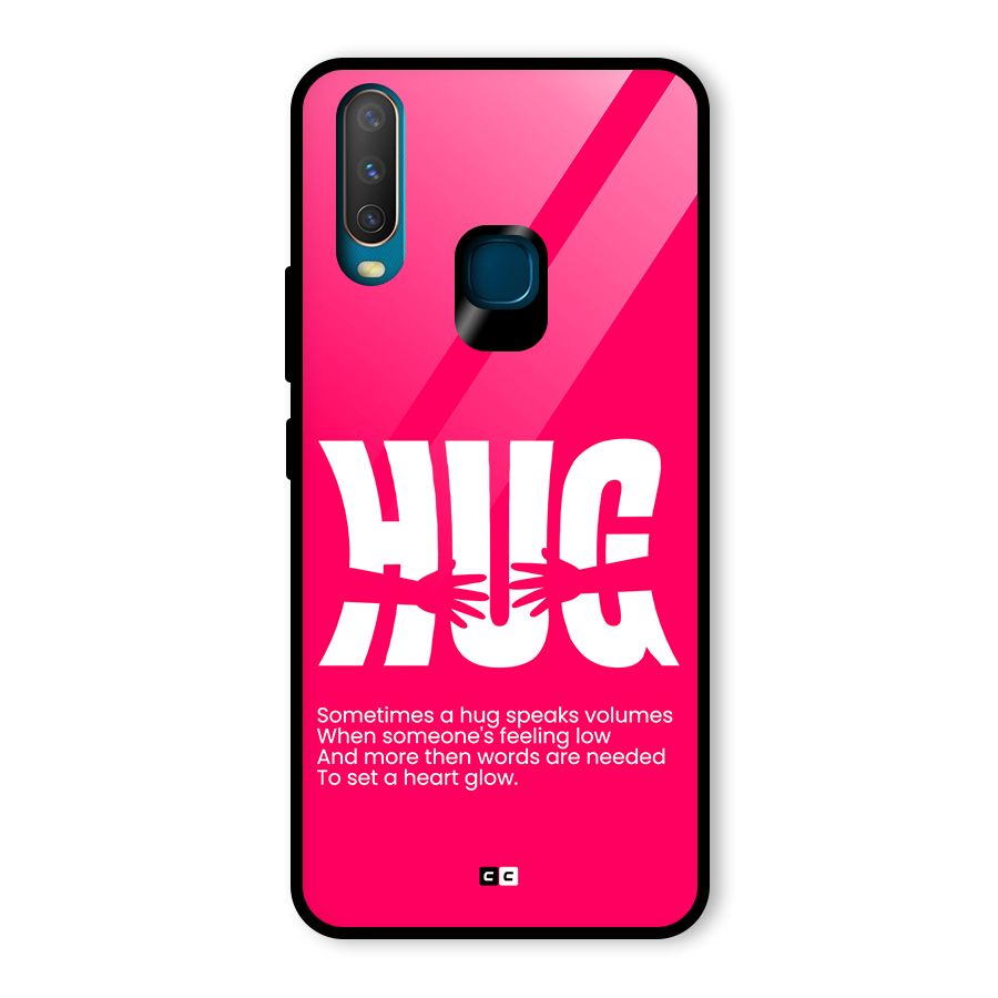 Hug Speaks Glass Back Case for Vivo Y15