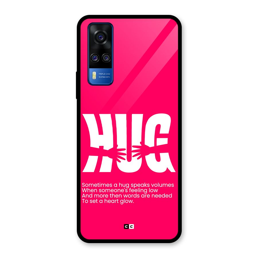 Hug Speaks Glass Back Case for Vivo Y31