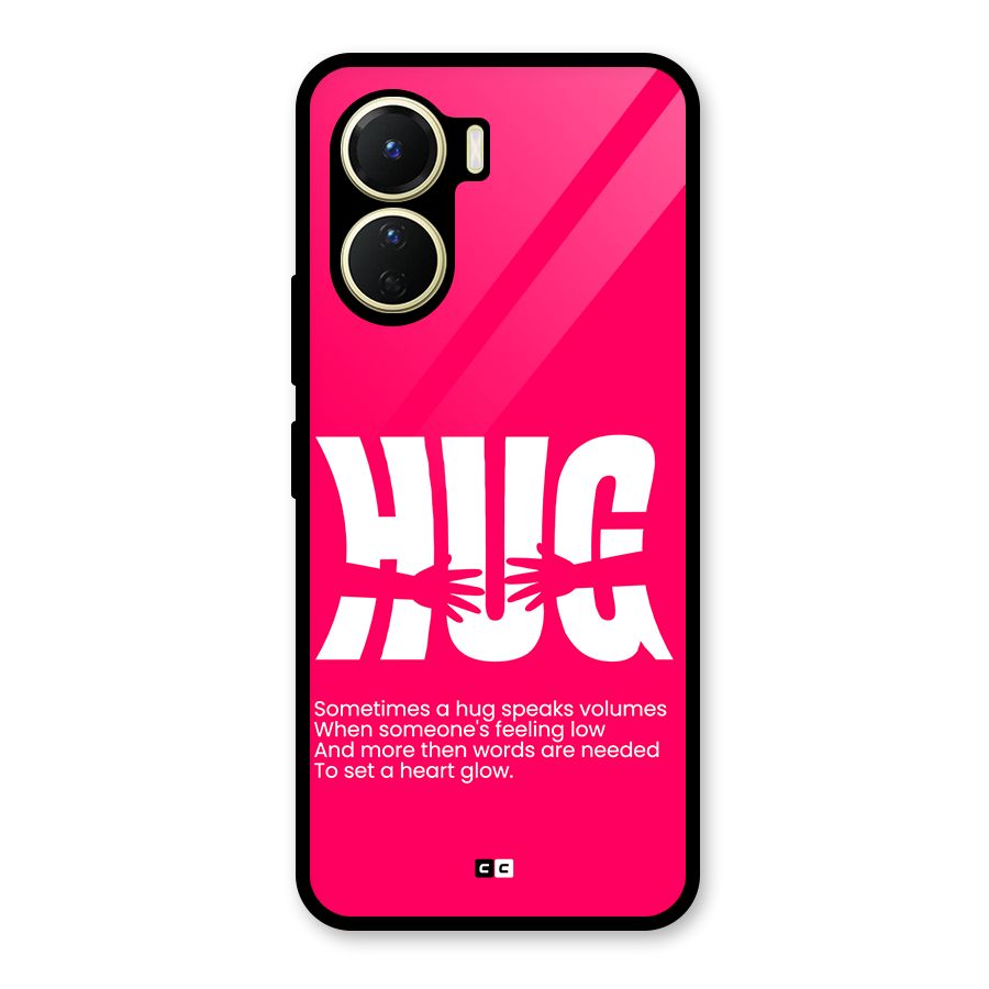 Hug Speaks Glass Back Case for Vivo Y56