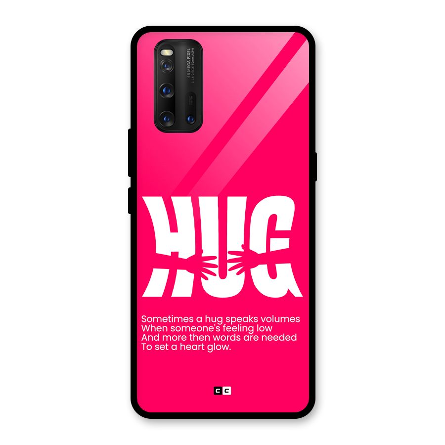 Hug Speaks Glass Back Case for Vivo iQOO 3