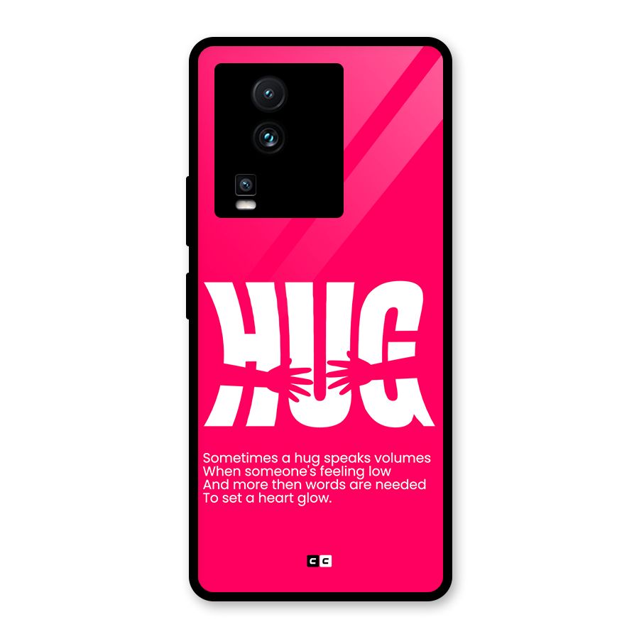 Hug Speaks Glass Back Case for Vivo iQOO Neo 7
