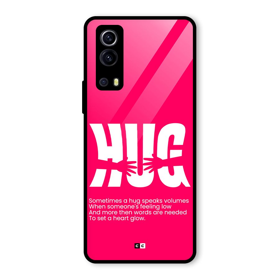 Hug Speaks Glass Back Case for Vivo iQOO Z3