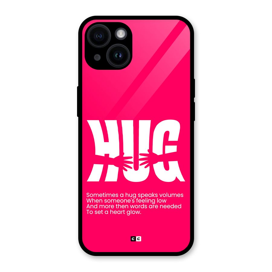 Hug Speaks Glass Back Case for iPhone 14