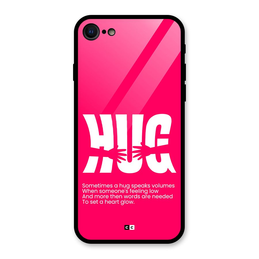Hug Speaks Glass Back Case for iPhone 7