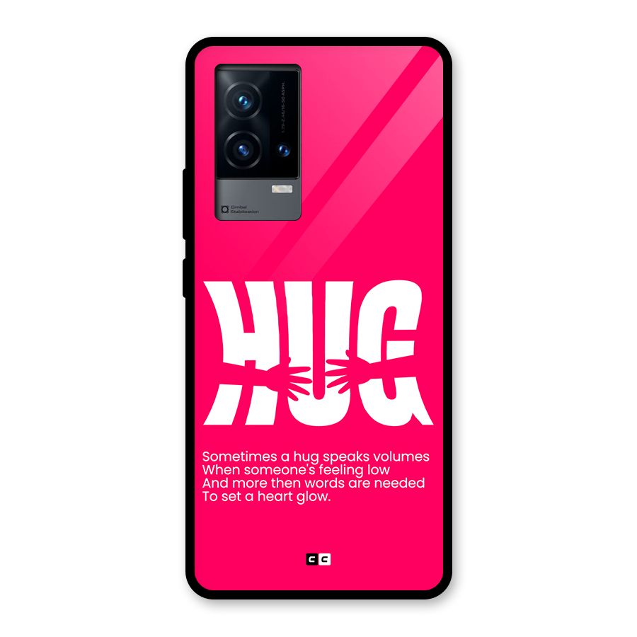 Hug Speaks Glass Back Case for iQOO 9 5G
