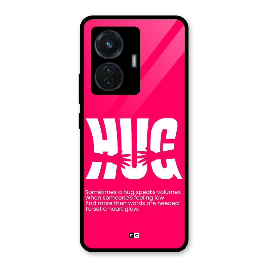 Hug Speaks Glass Back Case for iQOO Z6 44W