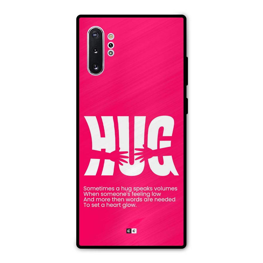 Hug Speaks Metal Back Case for Galaxy Note 10 Plus
