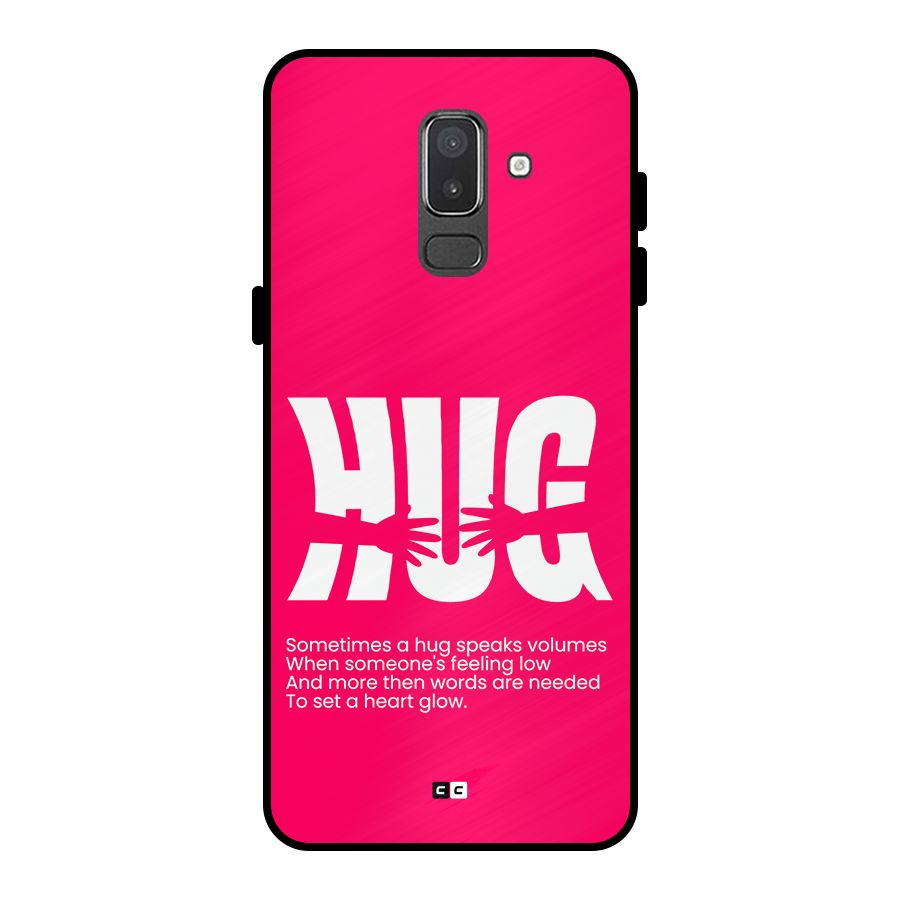 Hug Speaks Metal Back Case for Galaxy On8 (2018)