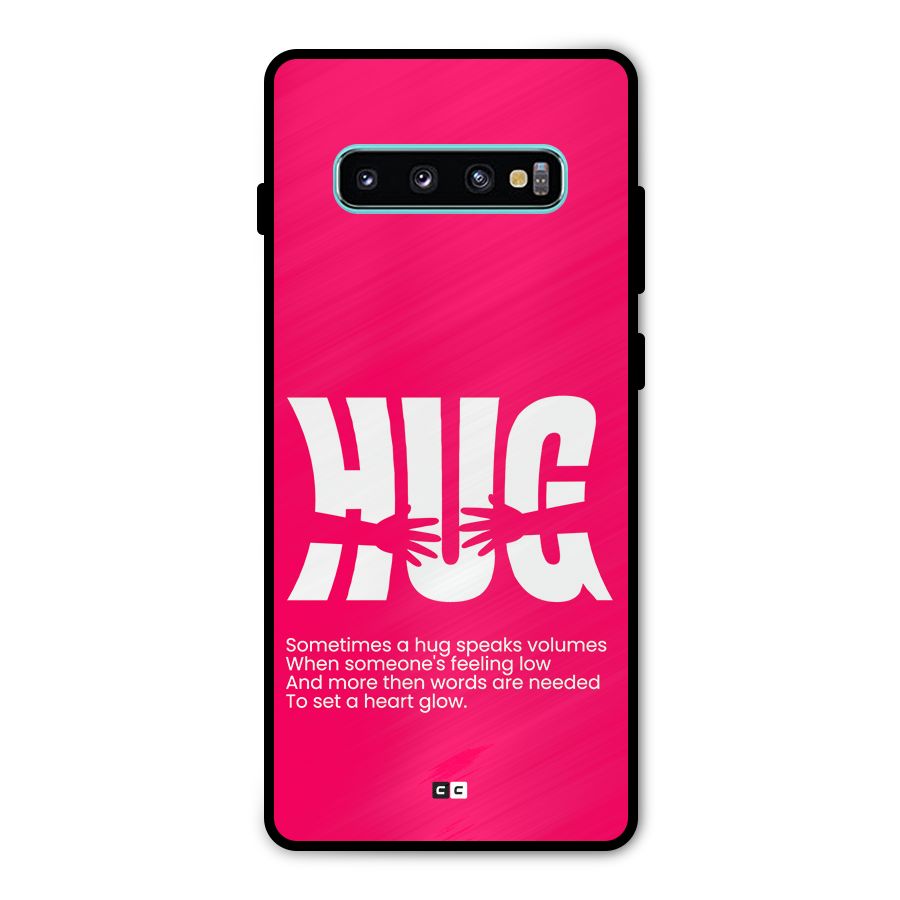 Hug Speaks Metal Back Case for Galaxy S10 Plus