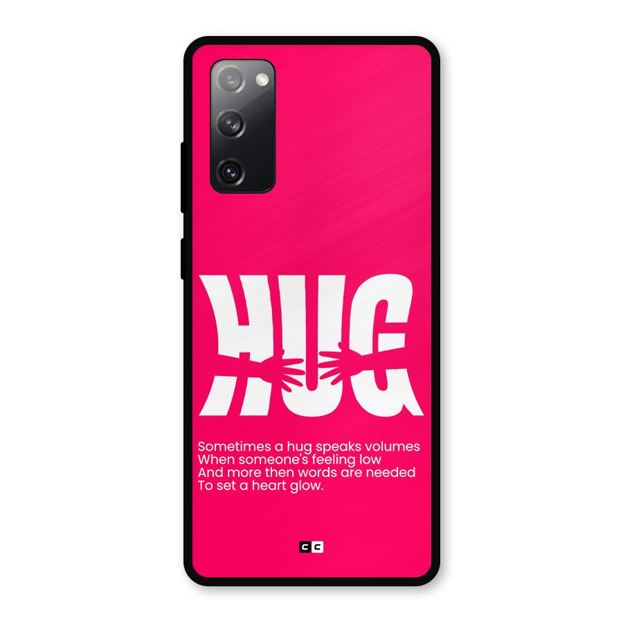 Hug Speaks Metal Back Case for Galaxy S20 FE 5G