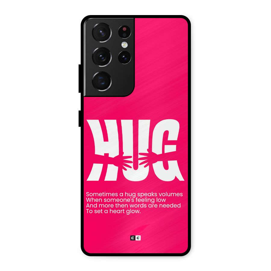 Hug Speaks Metal Back Case for Galaxy S21 Ultra 5G