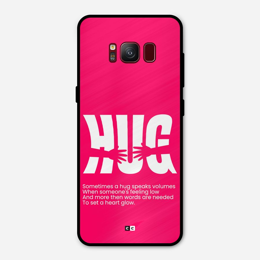 Hug Speaks Metal Back Case for Galaxy S8