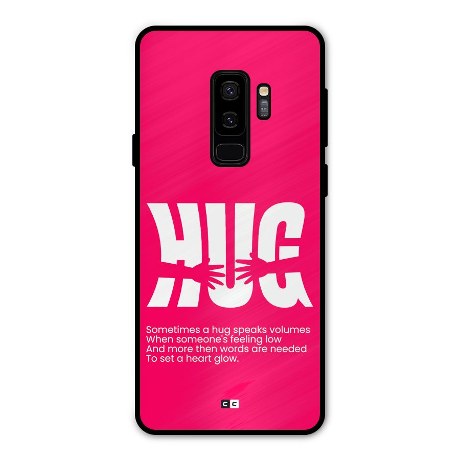 Hug Speaks Metal Back Case for Galaxy S9 Plus