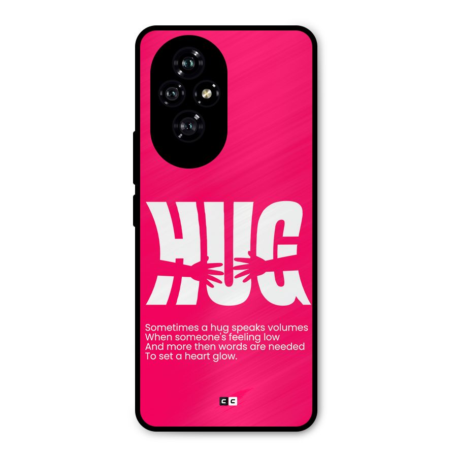 Hug Speaks Metal Back Case for Honor 200