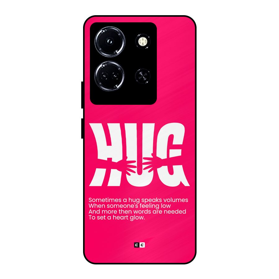 Hug Speaks Metal Back Case for Infinix Note 30 5G