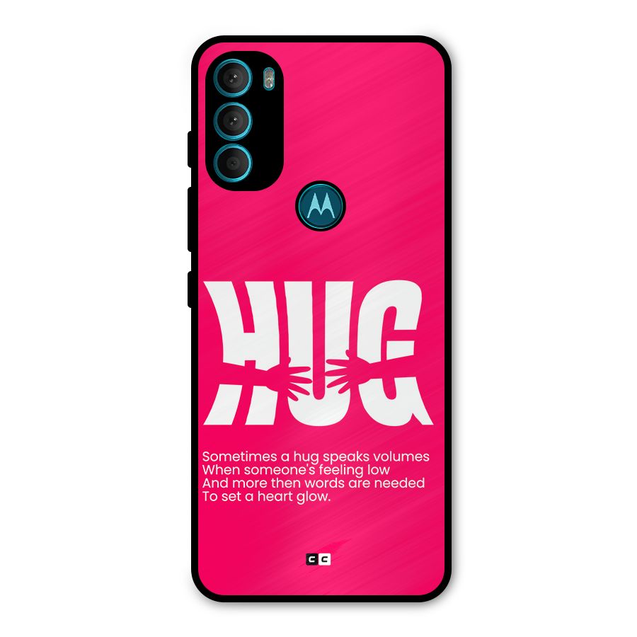 Hug Speaks Metal Back Case for Moto G71 5G