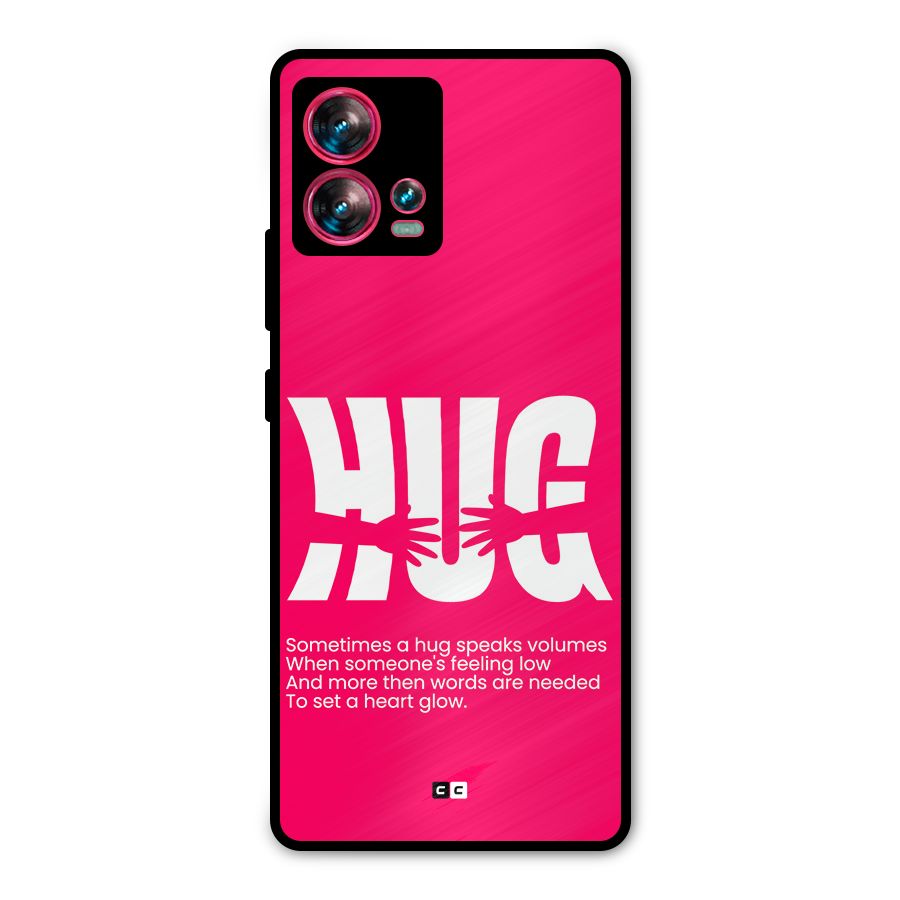 Hug Speaks Metal Back Case for Motorola Edge 30 Fusion