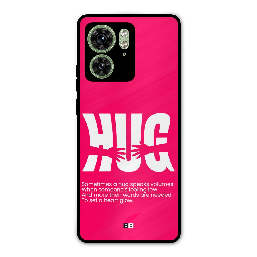 Hug Speaks Metal Back Case for Motorola Edge 40 5G