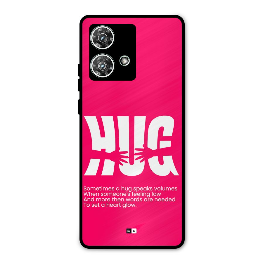 Hug Speaks Metal Back Case for Motorola Edge 40 Neo