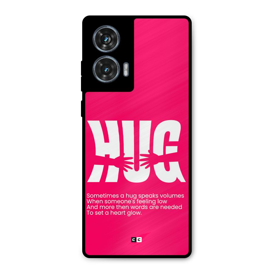 Hug Speaks Metal Back Case for Motorola Edge 50 Fusion
