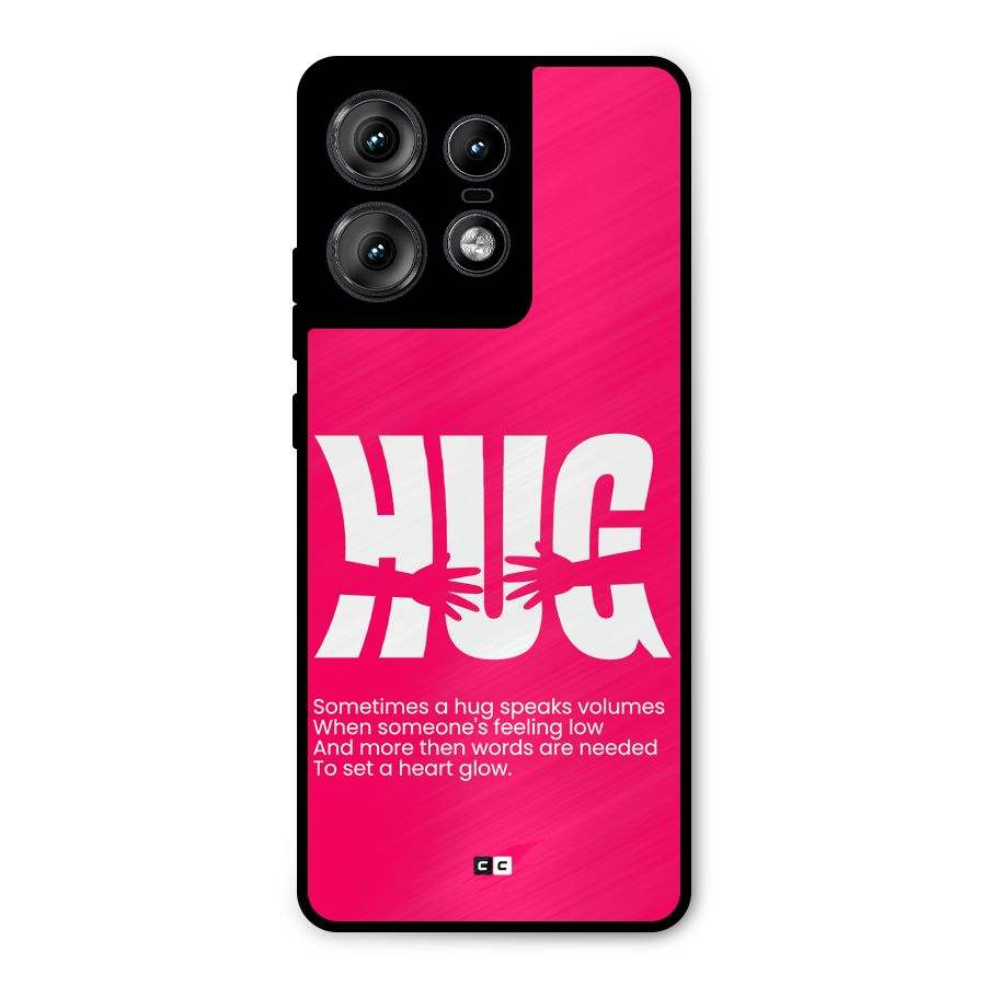 Hug Speaks Metal Back Case for Motorola Edge 50 Pro