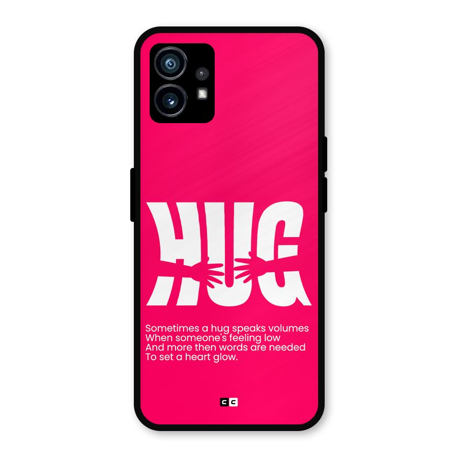 Hug Speaks Metal Back Case for Nothing Phone 1
