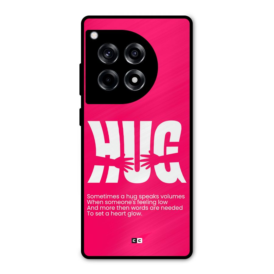 Hug Speaks Metal Back Case for OnePlus 12R
