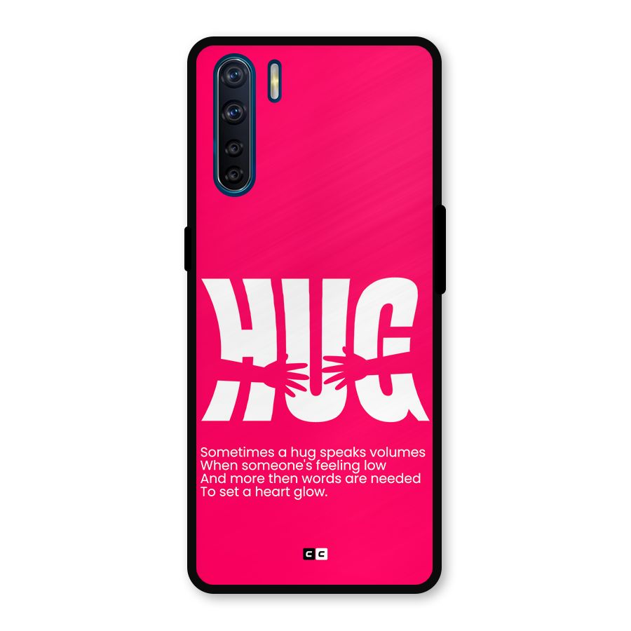Hug Speaks Metal Back Case for Oppo F15
