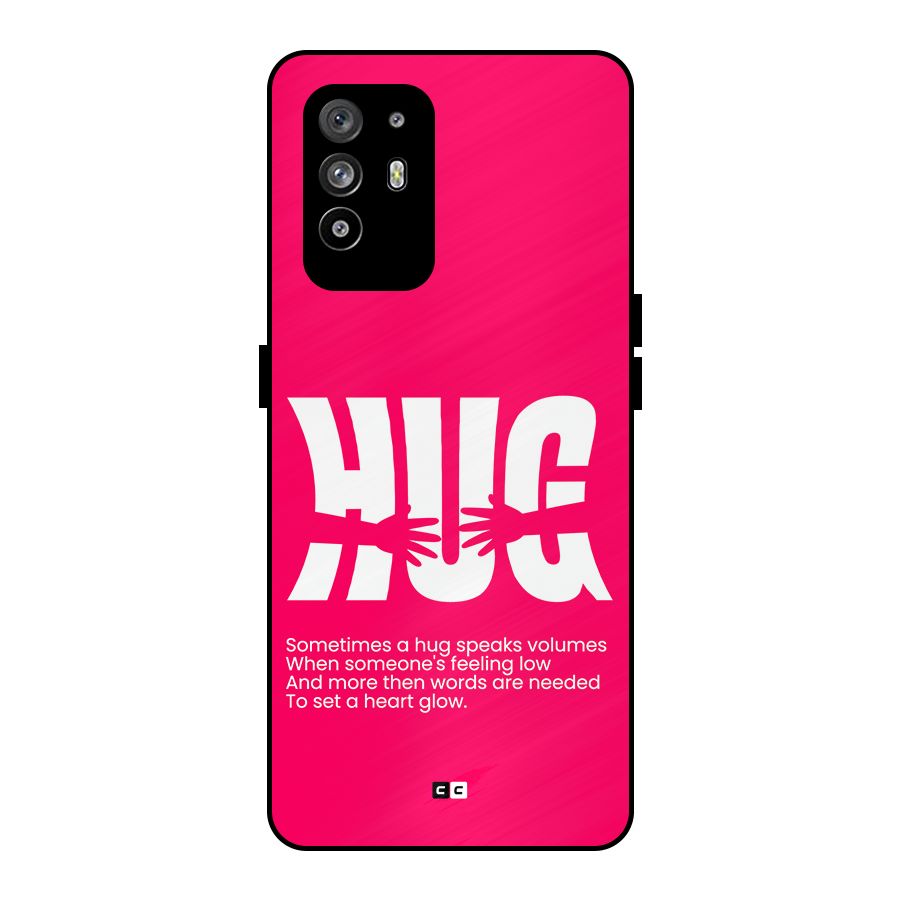 Hug Speaks Metal Back Case for Oppo F19 Pro Plus 5G