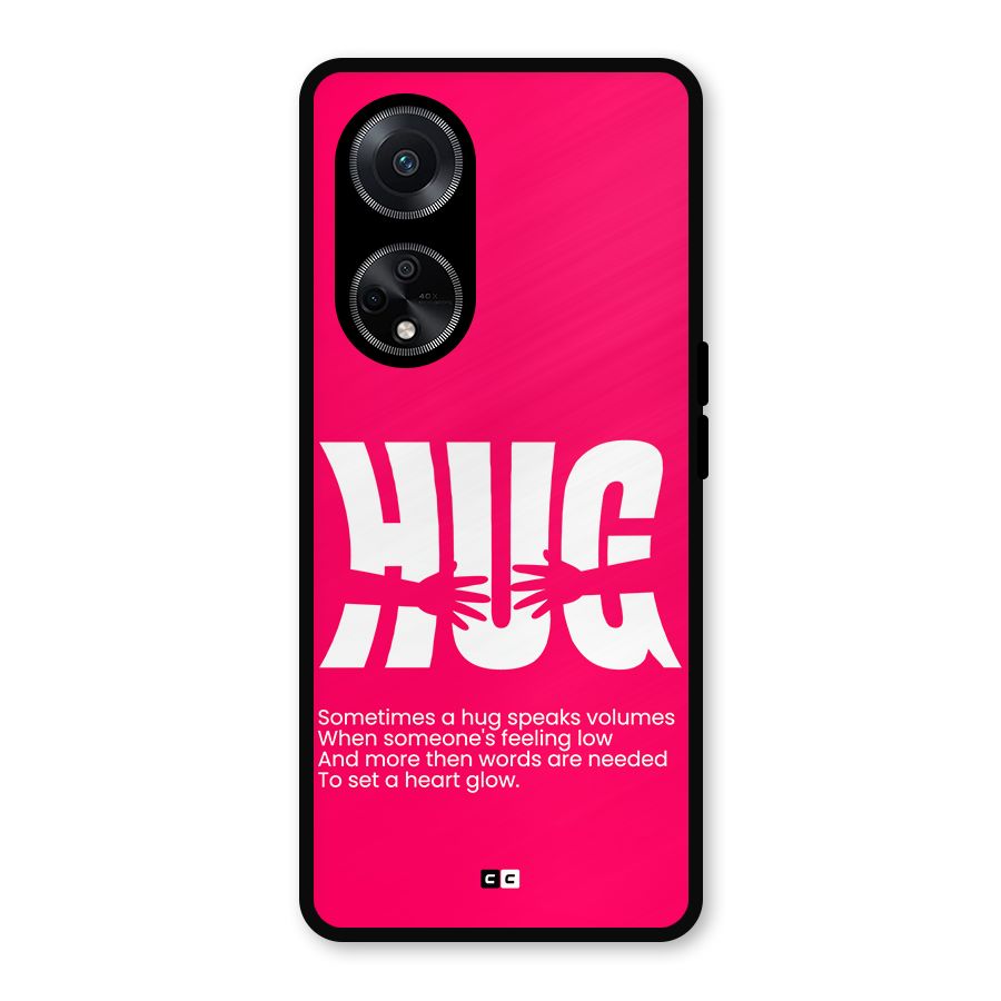 Hug Speaks Metal Back Case for Oppo F23