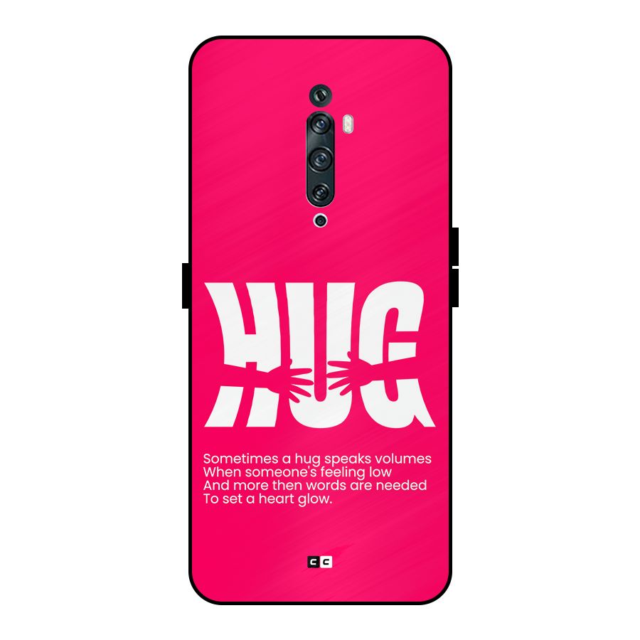 Hug Speaks Metal Back Case for Oppo Reno2 F