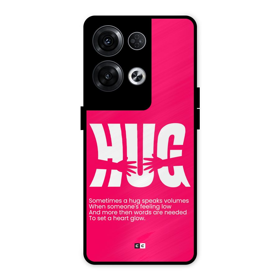 Hug Speaks Metal Back Case for Oppo Reno8 Pro 5G