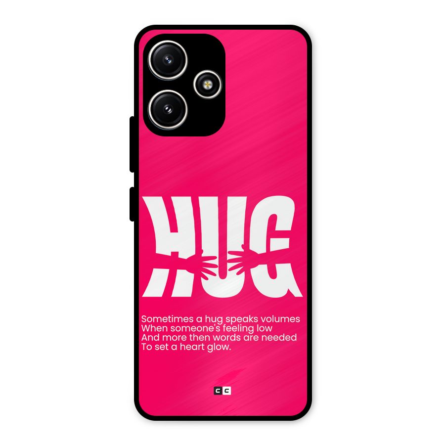 Hug Speaks Metal Back Case for Poco M6 Pro