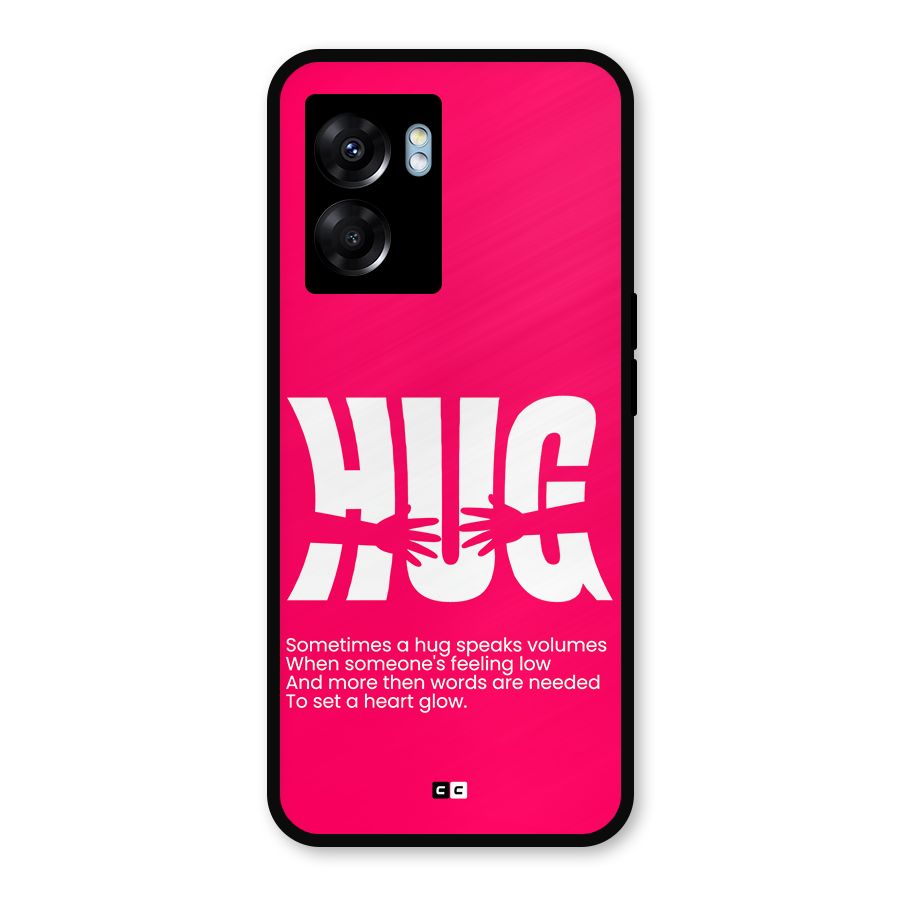 Hug Speaks Metal Back Case for Realme Narzo 50 5G