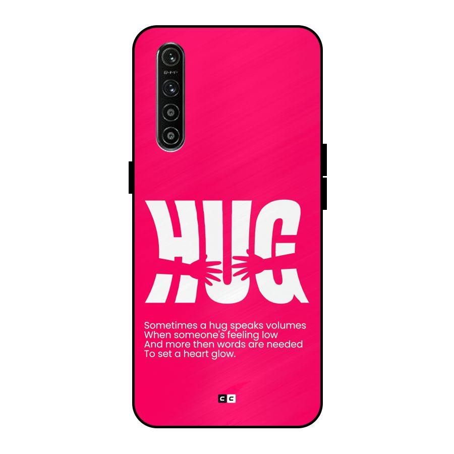 Hug Speaks Metal Back Case for Realme XT