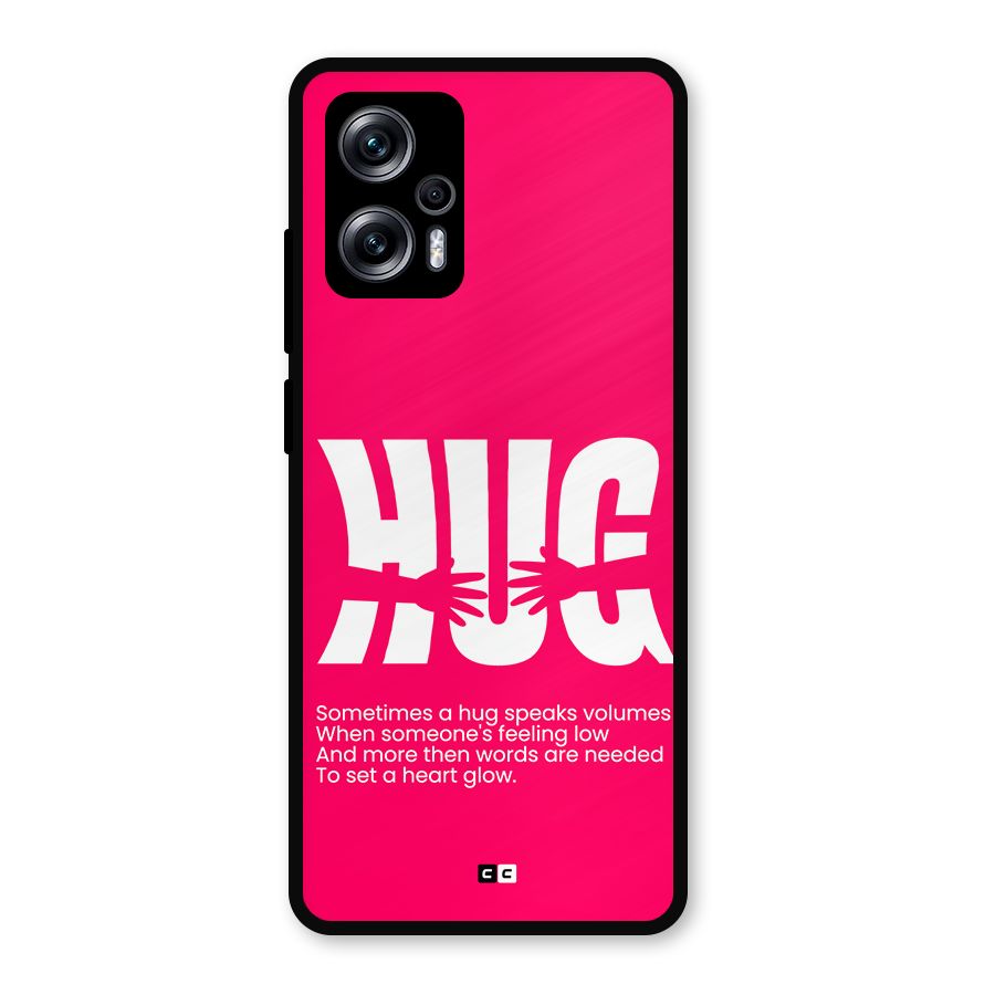 Hug Speaks Metal Back Case for Redmi K50i
