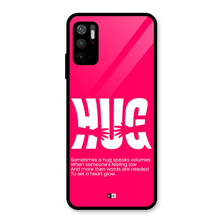 Hug Speaks Metal Back Case for Redmi Note 10T 5G