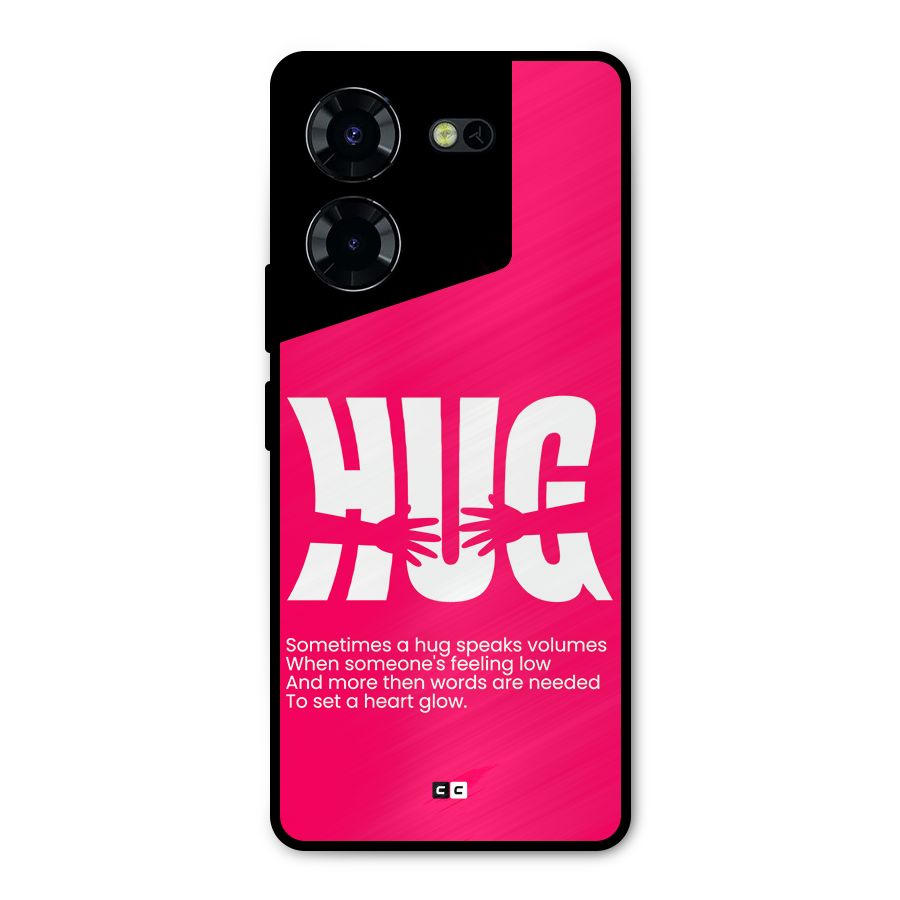 Hug Speaks Metal Back Case for Tecno Pova 5 Pro 5G