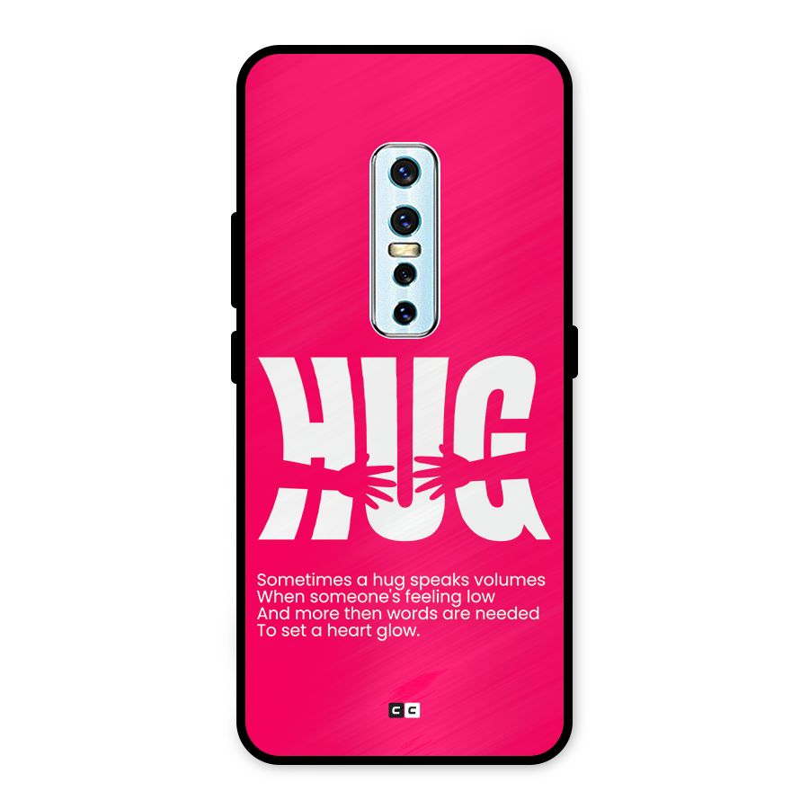Hug Speaks Metal Back Case for Vivo V17 Pro