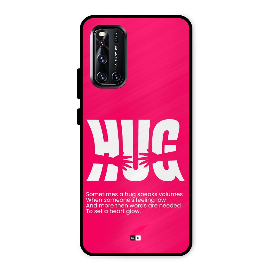 Hug Speaks Metal Back Case for Vivo V19