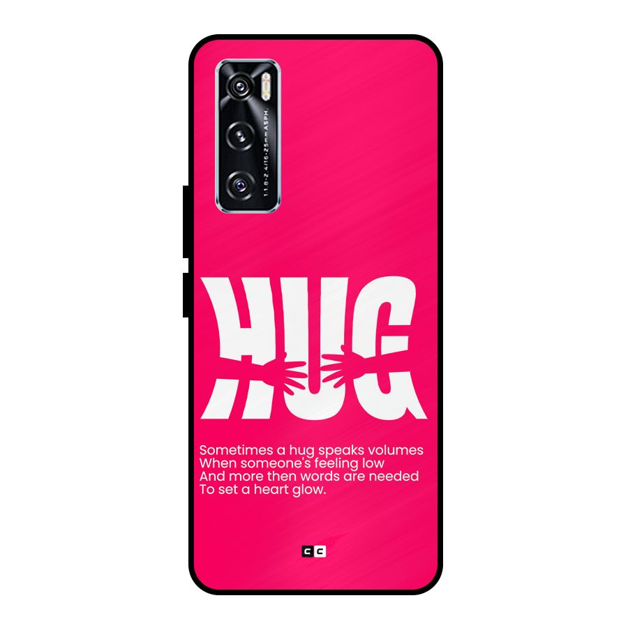 Hug Speaks Metal Back Case for Vivo V20 SE