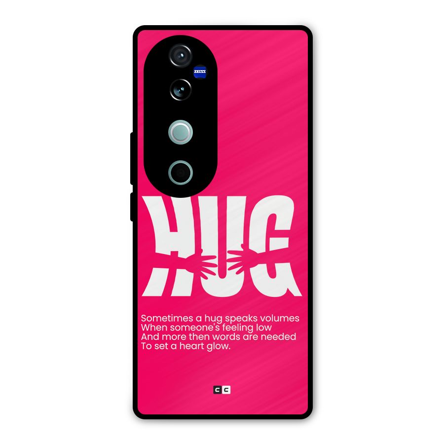 Hug Speaks Metal Back Case for Vivo V40