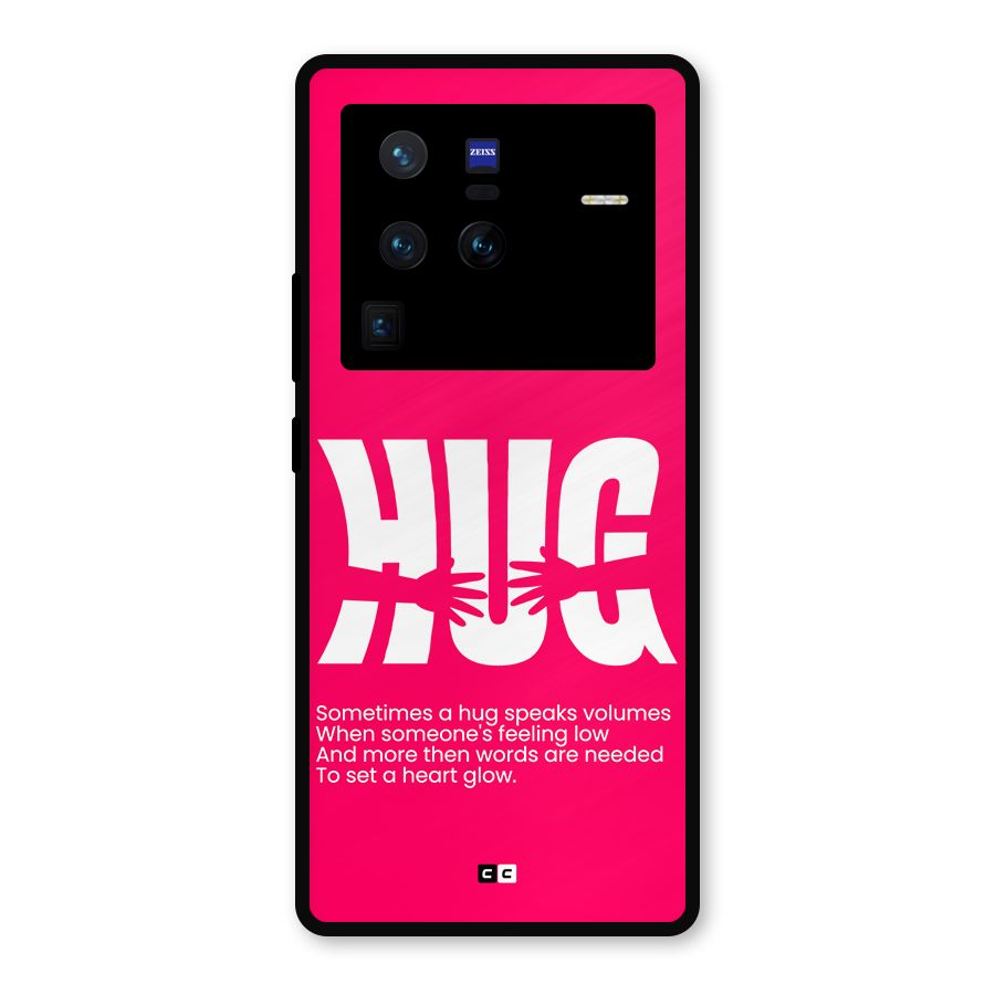 Hug Speaks Metal Back Case for Vivo X80 Pro