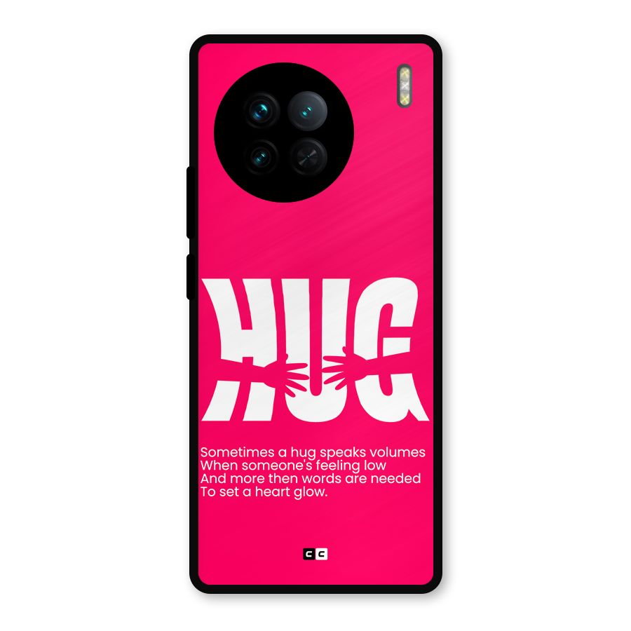 Hug Speaks Metal Back Case for Vivo X90